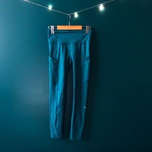 TURQUOISE LULU LEGGINGS